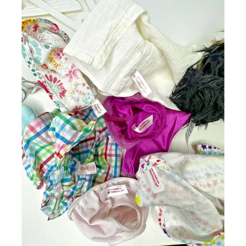 American Girl clothes Truly Me Rainbow Julie Meet Shirt Undies Sugar Yorkie Lot